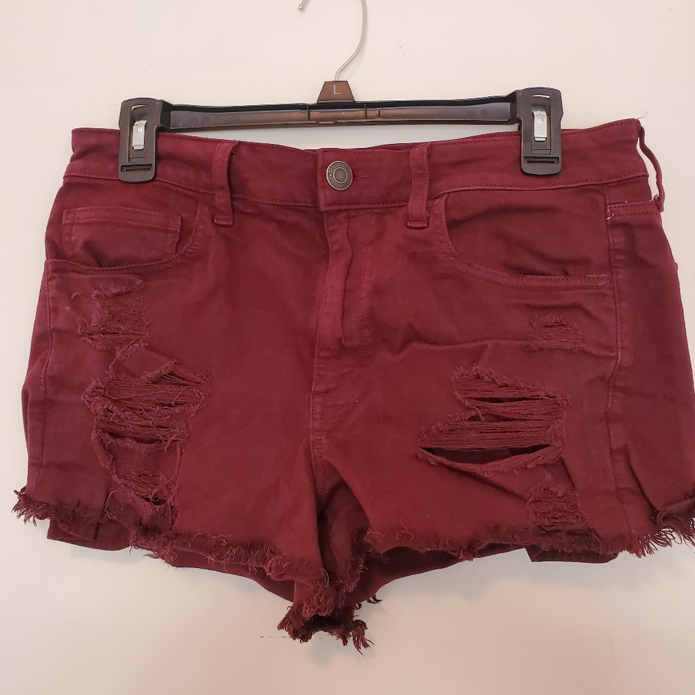 American eagle high rise stretch Jean shorts